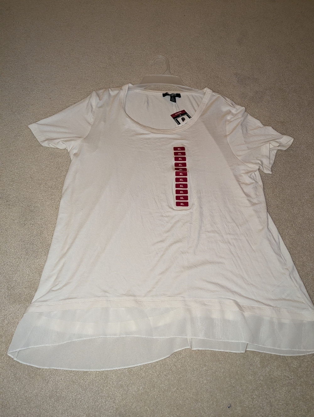 Nwt NINE WEST Women's Short Sleeve Top X-Large
